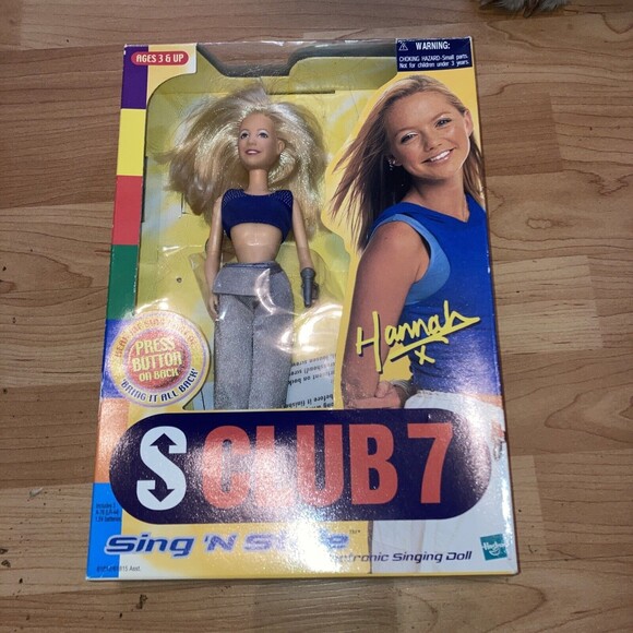 S Club 7 Sing N Style - Hannah Doll In Box  Hasbro Year 2000 Works - Picture 1 of 4